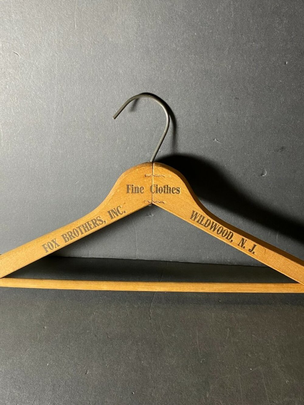 Fox Brothers Inc Fine Clothes Hanger Wildwood NJ Brown